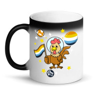 Chicken In Space Aroace Pride Magic Mug | Artistshot