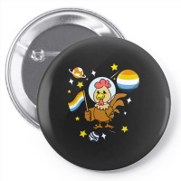 Chicken In Space Aroace Pride Pin-back Button | Artistshot