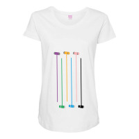 Bridgerton Croquet Maternity Scoop Neck T-shirt | Artistshot