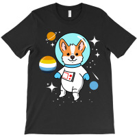 Corgi Space Aroace Pride T-shirt | Artistshot