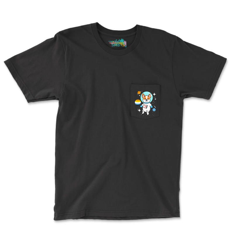 Corgi Space Aroace Pride Pocket T-shirt | Artistshot