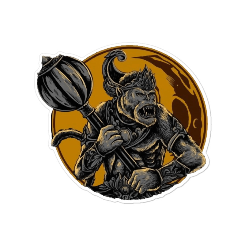 Monkey Warrior God, Monkey Warrior God Art, Monkey Warrior God Vintage Sticker | Artistshot