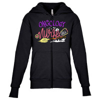 Oncology Nurse Halloween Tees Rn Oncologist Nursing Witch T Shirt Youth Zipper Hoodie | Artistshot