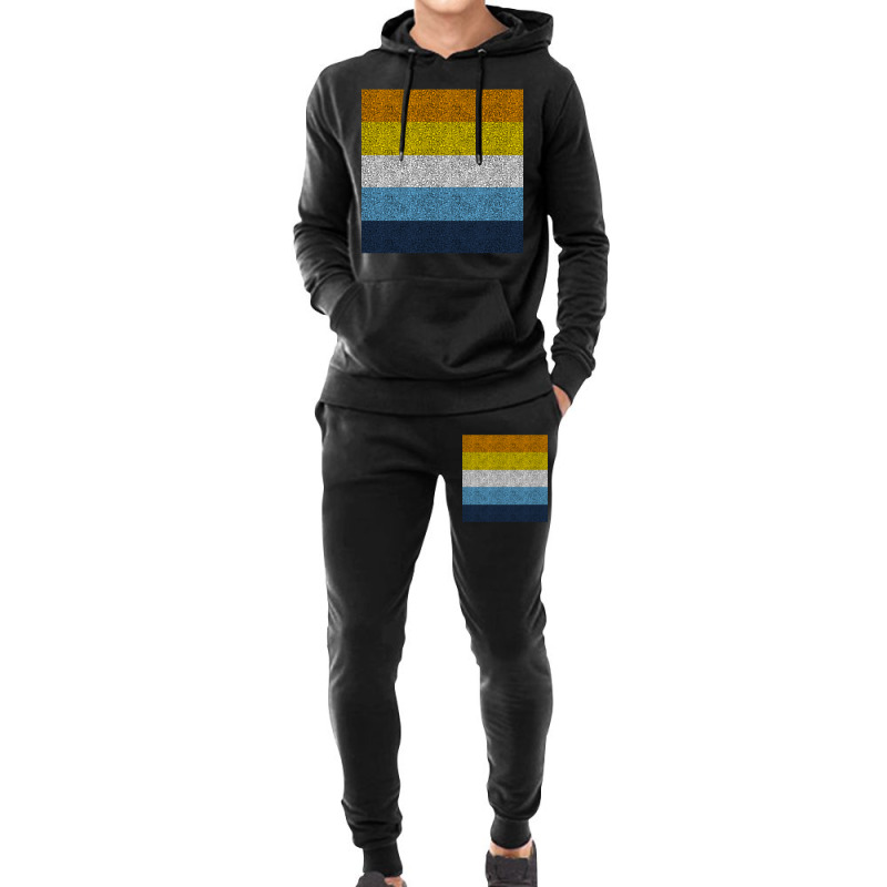 Distressed Aroace Flag Hoodie & Jogger Set | Artistshot