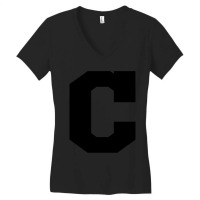 Block C Tee - No Outline Women's V-neck T-shirt | Artistshot