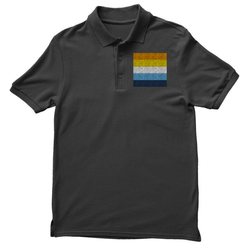 Distressed Aroace Flag Men's Polo Shirt | Artistshot