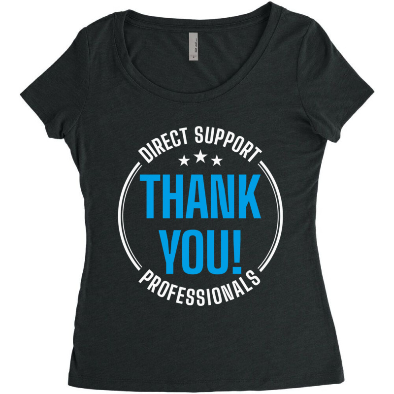 Thank You Dsp Direct Support Professional211 Women's Triblend Scoop T-shirt by cm-arts | Artistshot