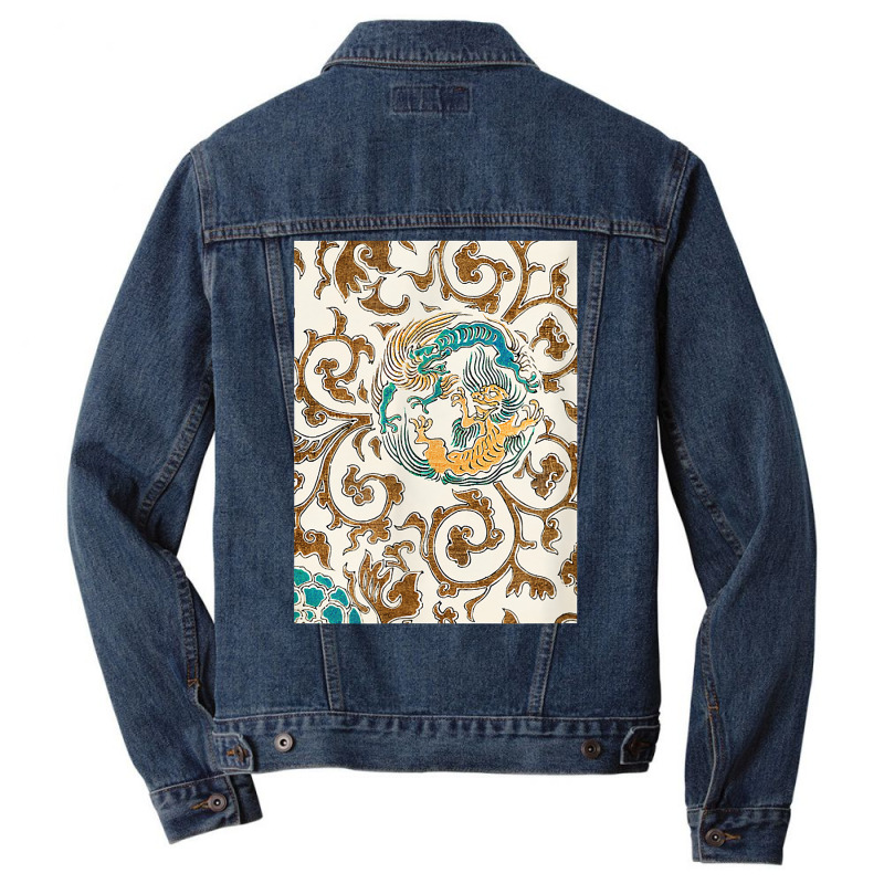 Japanese Patterns From Paintings And Woodblock Prints 5 T Shirt Men Denim Jacket by cm-arts | Artistshot