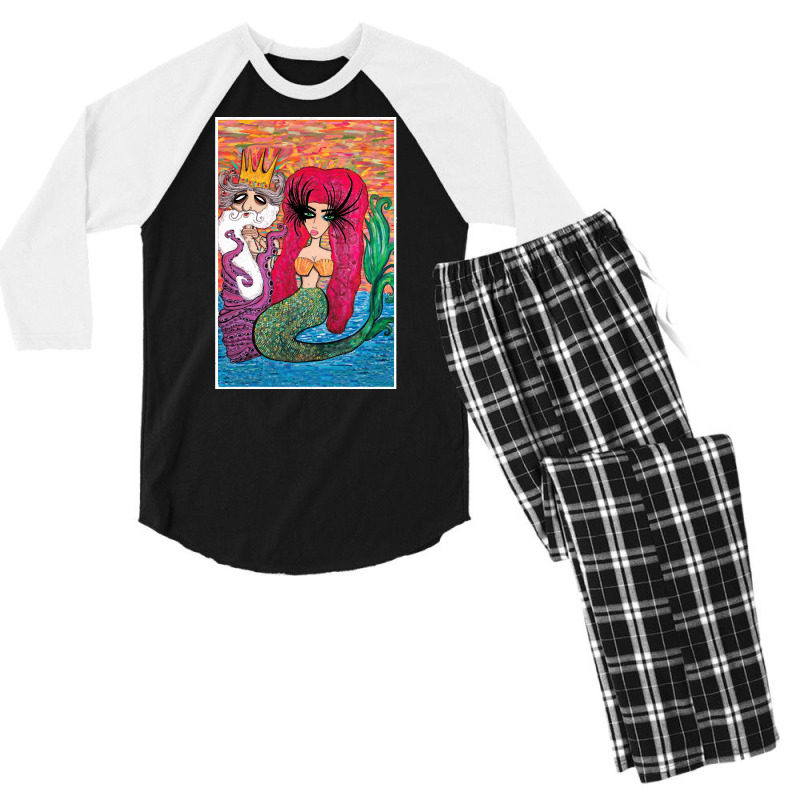 Lady Of The Waters, Lady Of The Waters Art, Lady Of The Waters Paintin Men's 3/4 Sleeve Pajama Set by cm-arts | Artistshot