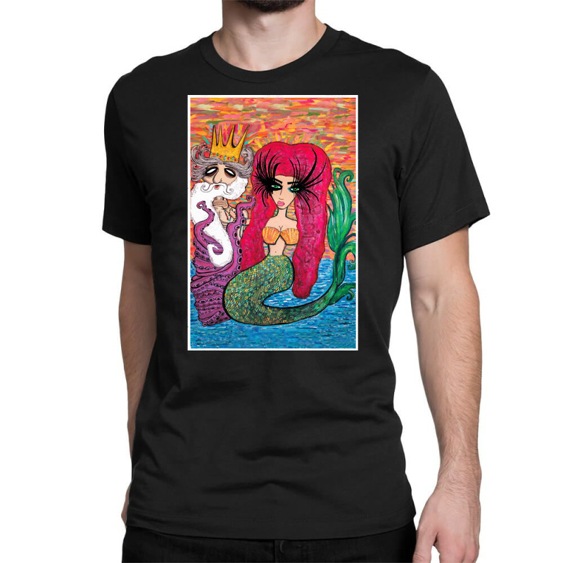 Lady Of The Waters, Lady Of The Waters Art, Lady Of The Waters Paintin Classic T-shirt by cm-arts | Artistshot