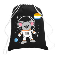 Koala Astronaut Aroace Pride Drawstring Bags | Artistshot