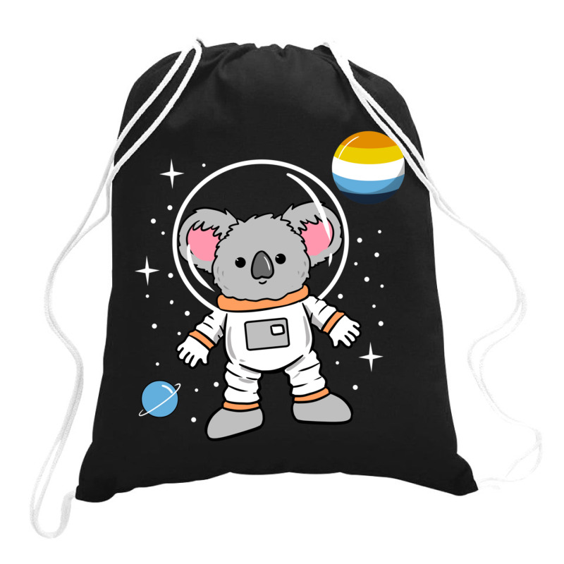 Koala Astronaut Aroace Pride Drawstring Bags | Artistshot