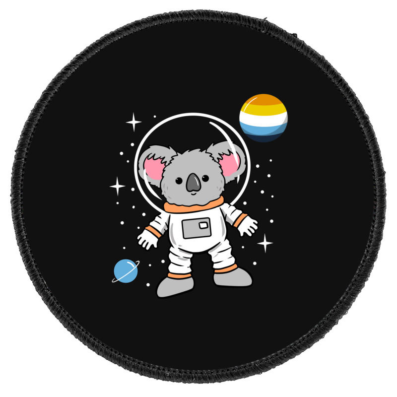 Koala Astronaut Aroace Pride Round Patch | Artistshot