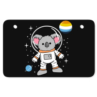 Koala Astronaut Aroace Pride Atv License Plate | Artistshot