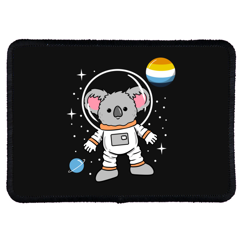 Koala Astronaut Aroace Pride Rectangle Patch | Artistshot