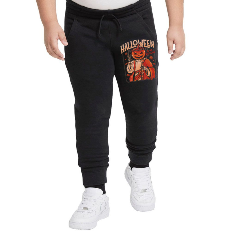 Halloween Is My Religion - Pumpkin Skull Gift Youth Jogger by cm-arts | Artistshot