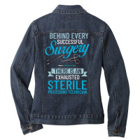 Sterile Processing Technician Certification Manager Tech T Shirt Ladies Denim Jacket | Artistshot