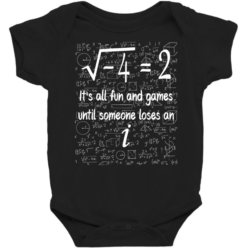 Complex Numbers Eulers Identity T  Shirt Math Humor With Funny Quote Baby Bodysuit | Artistshot