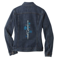 Roses Of The Broken Sword 1 Ladies Denim Jacket | Artistshot