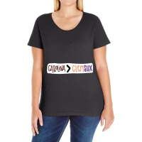 Carolina_gt_clemson Ladies Curvy T-shirt | Artistshot