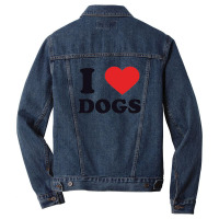 I Heart Dogs Men Denim Jacket | Artistshot