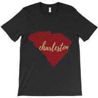 Charleston Maroon Glitter T-shirt | Artistshot