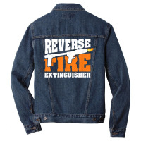 Pyrotechnics Flame Machine   Flame Thrower Gun Flamethrower Men Denim Jacket | Artistshot