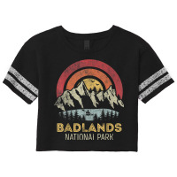 Badlands National Park Mountain Sunset Sunrise Scorecard Crop Tee | Artistshot