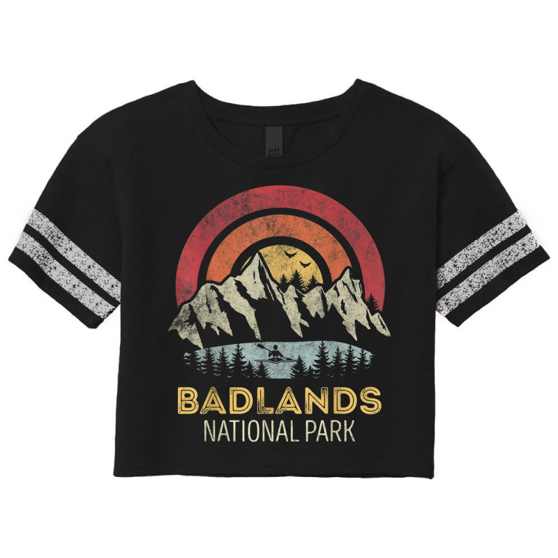 Badlands National Park Mountain Sunset Sunrise Scorecard Crop Tee by Fashzilla | Artistshot