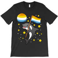 Orca In Space Aroace Pride T-shirt | Artistshot