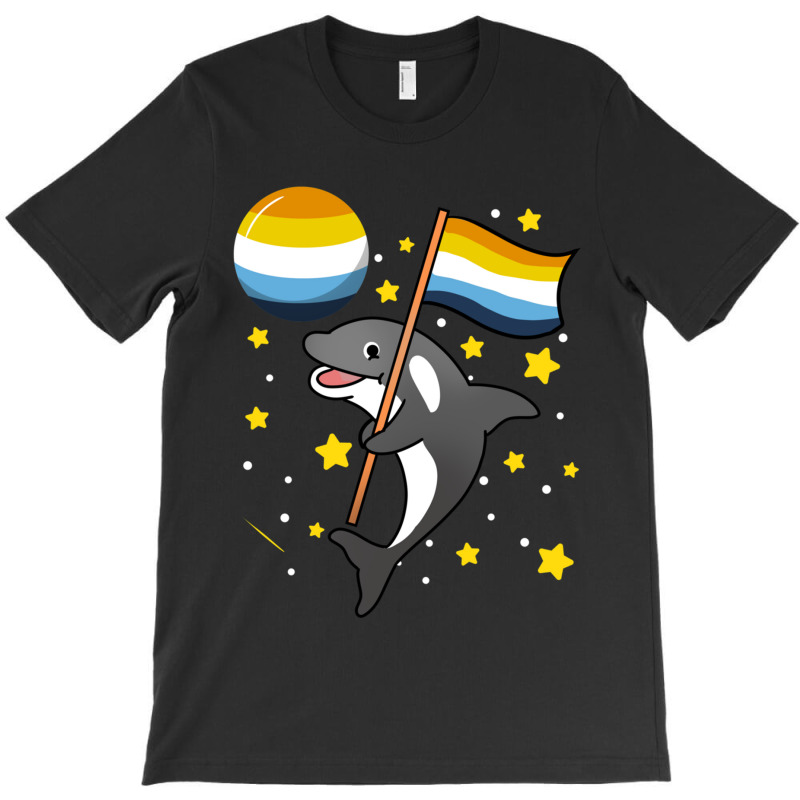 Orca In Space Aroace Pride T-shirt | Artistshot