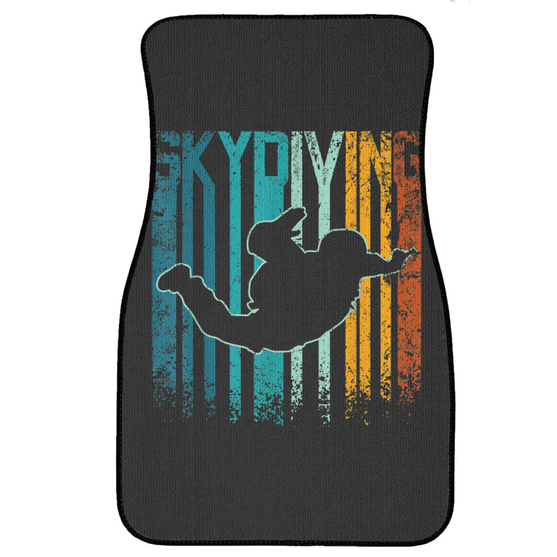 Retro Vintage Skydiving Front Car Mat | Artistshot