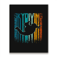 Retro Vintage Skydiving Metal Print Vertical | Artistshot