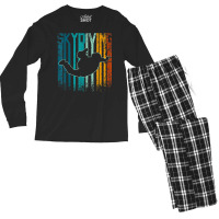 Retro Vintage Skydiving Men's Long Sleeve Pajama Set | Artistshot