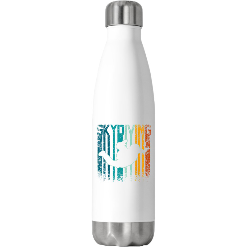 Retro Vintage Skydiving Stainless Steel Water Bottle | Artistshot