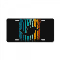 Retro Vintage Skydiving License Plate | Artistshot