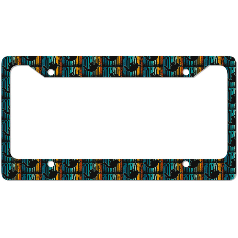 Retro Vintage Skydiving License Plate Frame | Artistshot