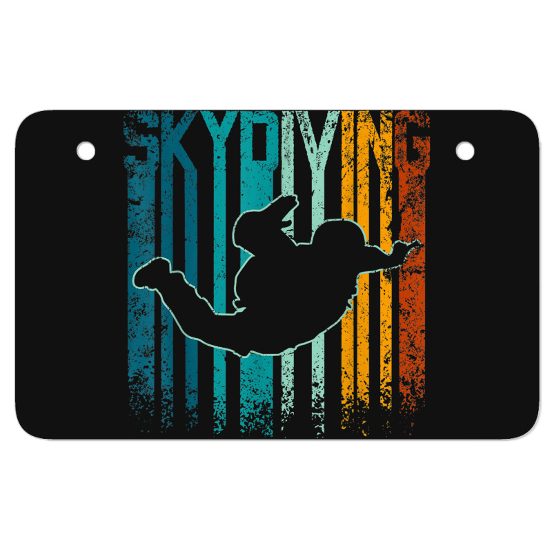 Retro Vintage Skydiving Atv License Plate | Artistshot