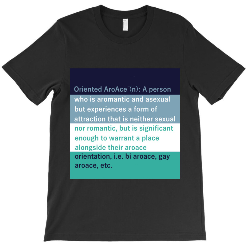 Oriented Aroace Definition Block T-shirt | Artistshot