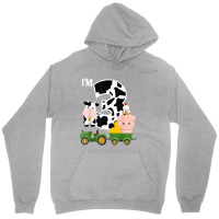 Farm Animals Tractor 3rd Birthday 3 Year Old Birthday Party Unisex Hoodie | Artistshot