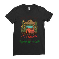 Society Of Explorers And Adventurers                (3) Ladies Fitted T-shirt | Artistshot