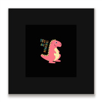 Cute Dinosaur Jr Chiffon Top Metal Print Square | Artistshot