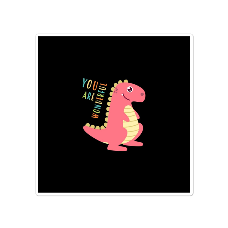 Cute Dinosaur Jr Chiffon Top Sticker | Artistshot