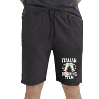 Italian Drinking Team Salute Italy Flag Funny Oktoberfest T Vintage Short | Artistshot