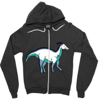 Oriented Aroace Pride Dinosaur Zipper Hoodie | Artistshot