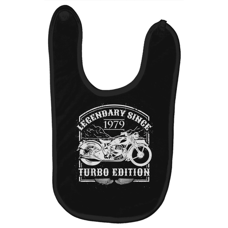 Legendary Since 1979   Motorcycle Rider Birthday Baby Bibs | Artistshot