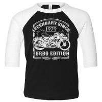 Legendary Since 1979   Motorcycle Rider Birthday Toddler 3/4 Sleeve Tee | Artistshot