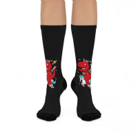 Dino Fantasy Crew Socks | Artistshot