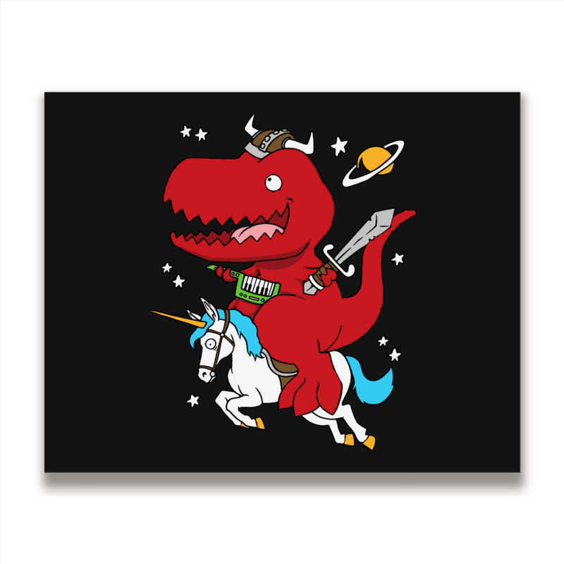 Dino Fantasy Metal Print Horizontal | Artistshot