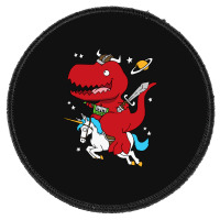 Dino Fantasy Round Patch | Artistshot